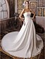 Χαμηλού Κόστους Νυφικά Φορέματα-Βραδινή τουαλέτα Στράπλες Πολύ μακριά ουρά Σιφόν Φορέματα γάμου φτιαγμένα στο μέτρο με Χάντρες με LAN TING BRIDE®