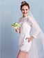 cheap Wedding Dresses-Sheath / Column Jewel Neck Short / Mini Lace Made-To-Measure Wedding Dresses with Bowknot / Sash / Ribbon / Pocket by LAN TING BRIDE® / See-Through