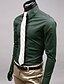 tanie Koszule męskie-koszula męska sukienka koszula jednolity kolor klasyczny kołnierzyk wino biały czarny zielony szary długi rękaw plus rozmiar codzienna praca basic slim topy biznes/wiosna/jesień