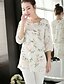 cheap Women&#039;s Blouses &amp; Shirts-Women&#039;s Plus Size Polyester Blouse - Floral, Peplum