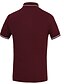 cheap Classic Polo-Men&#039;s Golf Shirt Collar Wine Purple Short Sleeve Formal Daily Print Tops Cotton