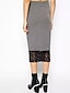 זול חצאיות לנשים-קיץ חצאיות באורך ברך טלאים יום יומי\קז&#039;ואל אחיד עפרון סגנון רחוב נשים