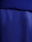 olcso Örömanyaruhák-A-vonalú Örömanya ruha Esküvői vendég Elegáns Molett Nyak csónak Midi Sifon Féhosszú val vel Ráncolt 2024