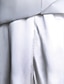 billige Kjoler til brudens mor-Tube / kolonne Kjole til brudens mor Elegant Halsbåt Gulvlang Chiffon Kortermet med Krystalldetaljer Sidedrapering 2021