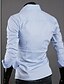 cheap Men&#039;s Dress Shirts-Men&#039;s Shirt Dress Shirt Solid Colored Classic Collar Wine White Black Green Gray Long Sleeve Plus Size Daily Work Basic Slim Tops Business / Spring / Fall