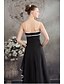 cheap Evening Dresses-A-Line Elegant Formal Evening Dress Spaghetti Strap Sleeveless Floor Length Chiffon with Side Draping 2020