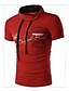 cheap Men&#039;s Tees &amp; Tank Tops-Men&#039;s Print Casual / Sport T-Shirt,Cotton Short Sleeve-Black / Blue / Orange / Red / White