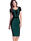 cheap Women&#039;s Dresses-Women&#039;s Red Green Dress Street chic Summer Going out A Line Bodycon Patchwork Split S M Slim / Cotton