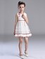 cheap Flower Girl Dresses-A-line Short / Mini Flower Girl Dress - Satin / Tulle / Polyester Sleeveless Jewel with