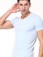 cheap Men&#039;s Tees &amp; Tank Tops-Men&#039;s High Quality Fashion Leisure V Collar Short Sleeve 3 Colors Cotton Breathable Movement