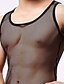 cheap Men&#039;s Exotic Underwear-Men&#039;s Erotic Undershirt Solid Colored Mesh / Low Waist