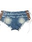 billige Bukser til kvinner-Dame Bomull Skinny Jeans / Shorts Bukser Ensfarget / Klubb / Super Sexy