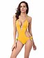 cheap One-piece swimsuits-Women&#039;s Swimwear One Piece Swimsuit Solid Colored Black Yellow Red Blue Purple Halter Neck Bathing Suits Solid