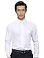 baratos Camisas para Homem-sete Brand® Masculino Colarinho de Camisa Manga Comprida Shirt &amp; Blusa Branco-703A3B5280
