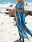 preiswerte Bikinis und Bademode-Damen Blumig Cover-Up Badeanzug Druck Halter Bademode Badeanzüge Blau