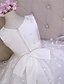 preiswerte Kleider für die Blumenmädchen-A-Linie Knie-Länge Blumenmädchenkleid - Spitze Ohne Ärmel V-Ausschnitt mit