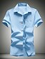 cheap Men&#039;s Tops-Men&#039;s Work Shirt - Solid Colored White XL / Short Sleeve