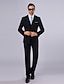 cheap Suits-Black Men&#039;s Suits Slim Fit Single Breasted One-button 2022