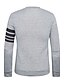 cheap Men&#039;s Hoodies &amp; Sweatshirts-Men&#039;s Sweatshirt Striped Long Sleeve Navy Blue Gray M L XL XXL