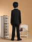 cheap Ring Bearer Suits-Black Cotton Ring Bearer Suit - Six-piece Suit Includes  Jacket / Waist cummerbund / Vest