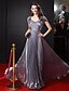 cheap Special Occasion Dresses-A-Line Off Shoulder Floor Length Organza Celebrity Style Prom / Formal Evening Dress with Draping / Side Draping by TS Couture®