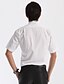 preiswerte Herrenhemden-Sieben Brand® Herren Hemdkragen Kurze Ärmel Shirt &amp; Bluse Weiß-E99A305680