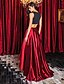 cheap Special Occasion Dresses-A-Line / Two Piece Jewel Neck Asymmetrical Stretch Satin Dress with Beading by TS Couture®