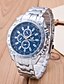 ieftine Ceasuri Elegante-Bărbați Ceas de Mână Quartz Oțel inoxidabil Argint Ceas Casual Analog Charm - Alb Negru Albastru Un an Durată de Viaţă Baterie / Tianqiu 377