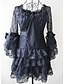 cheap Corsets-Women&#039;s Zipper Plus Size / Overbust Corset / Corset Dresses - Solid Colored Black