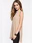 cheap Women&#039;s Blouses &amp; Shirts-Women&#039;s Choker Solid Red / Beige Blouse,Stand Sleeveless