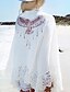 cheap One-piece swimsuits-Women&#039;s Boho Cover-Up Swimsuit Lace Solid Colored Swimwear Bathing Suits White