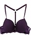 abordables Soutien-gorge-Push-Up Coupe Triangle Femme Couleur Pleine Sexy Autres Vin / Soutien-gorge