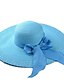 baratos Chapéus de Palha-Mulheres Chapéu de sol Palha Casual Verão Creme Castanho Claro Azul Marinho / Beje / Branco / Vermelho / Marrom / Rosa