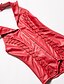זול מחוכים ומחטבים-בגדי ריקוד נשים קרס מחוך מעל החזה - אחיד אדום S M L