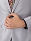 abordables Costumes Homme-Couleur Pleine Coupe Slim Costume - Cranté Fin Droit 1 bouton