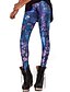 cheap Leggings-Women&#039;s Solid Color / Print / Sporty Legging Print Blue S M L