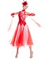 cheap Ballroom Dancewear-Ballroom Dance Outfits Women&#039;s Performance Spandex Crepe Lace Appliques Paillette Crystals / Rhinestones Dress Bracelets Neckwear Headwear