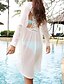 preiswerte Bikinis und Bademode-Damen solide Einteiler Cover-Up Badeanzug Halter Bademode Badeanzüge Weiß