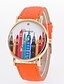 preiswerte Modeuhren-Damen Quartz Armbanduhr Armbanduhren für den Alltag PU Band Freizeit Elegant Modisch Schwarz Weiß Blau Rot Orange Braun Grün Rosa Lila