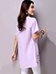 cheap Women&#039;s Blouses &amp; Shirts-Simple Cotton / Linen Shirt - Print V Neck / Summer