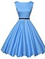 זול שמלות וינטאג&#039;-עד הברך דפוס, מנוקד - שמלה גזרת A וינטאג&#039; שנות ה-50 בגדי ריקוד נשים