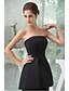 cheap Special Occasion Dresses-A-Line Elegant Dress Formal Evening Sweep / Brush Train Sleeveless Strapless Taffeta with Draping 2024