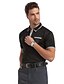 preiswerte Herrenhemden-Sieben Brand® Herren Hemdkragen Kurze Ärmel T-Shirt Schwarz-799T500401