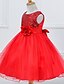 رخيصةأون ملابس الفتيات-القليل للفتيات فستان أحمر أسود بدون كم دانتيل فساتين الصيف 6-12 Y