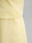 preiswerte Ballkleid-Eng anliegend Minimalistisch Elegant Abiball Formeller Abend Kleid V-Ausschnitt Ärmellos Knöchellänge Georgette mit Drapiert 2021