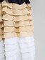 Χαμηλού Κόστους Φορέματα Χορού Αποφοίτησης-Γραμμή Α Μπλοκ χρωμάτων Καλωσόρισμα Κοκτέιλ Πάρτι Χοροεσπερίδα Φόρεμα Στράπλες Αμάνικο Μέχρι το γόνατο Σιφόν με Ζώνη / Κορδέλα Πλισέ Χάντρες 2020