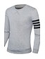 cheap Men&#039;s Hoodies &amp; Sweatshirts-Men&#039;s Sweatshirt Striped Long Sleeve Navy Blue Gray M L XL XXL