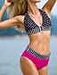 cheap Women&#039;s Lingerie-Women&#039;s Swimwear Bikini Swimsuit Polka Dot Black Halter Neck Bathing Suits Sports Geometric