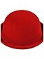 voordelige Dameshoeden-Dames Katoen, Effen Bolhoed / Cloche hoed - / Schattig / Zwart / Rood / Blauw / Grijs