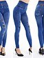 abordables Leggings-Mujer Un Color Legging Negro Azul Tamaño Único